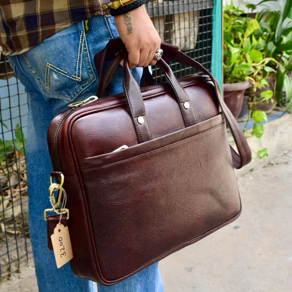 Brown_Leather_Classic_Laptop_Bag_For_Women