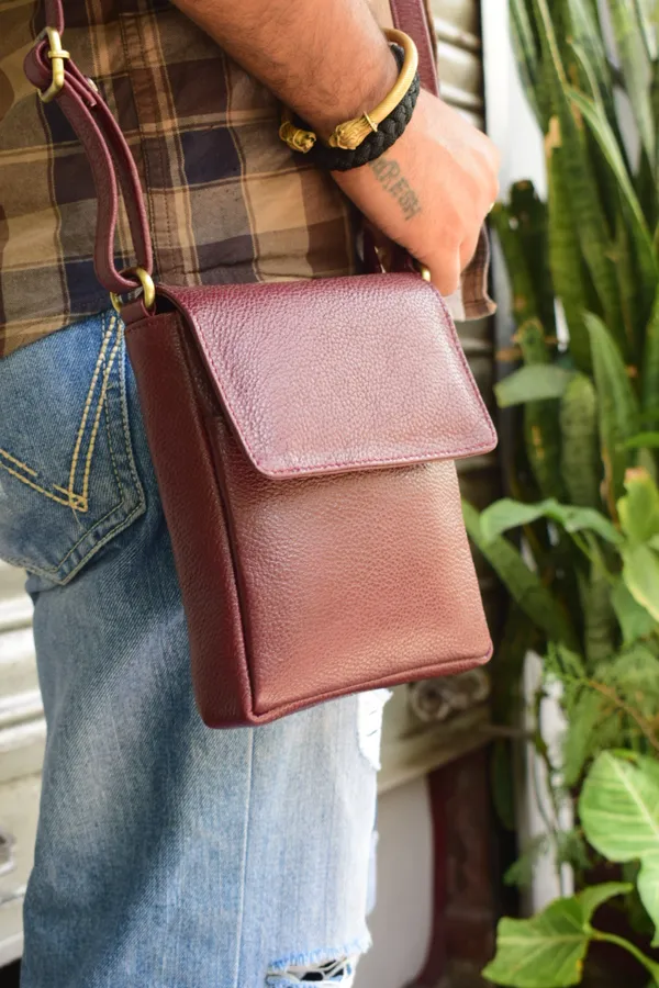 Brown_Leather_Mini_Sling_Side_Bag_For_Women