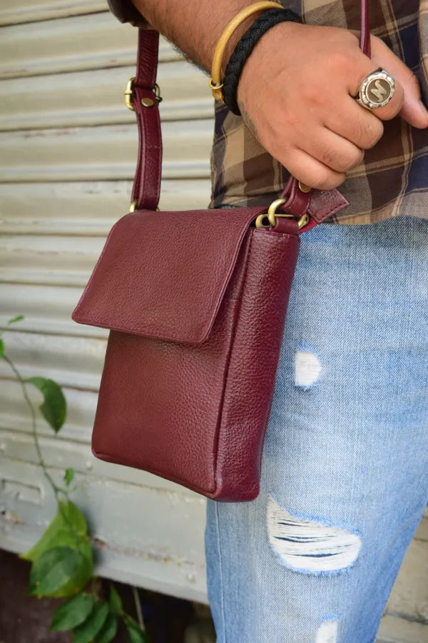 Brown_Leather_Mini_Sling_Side_Bag_For_Women