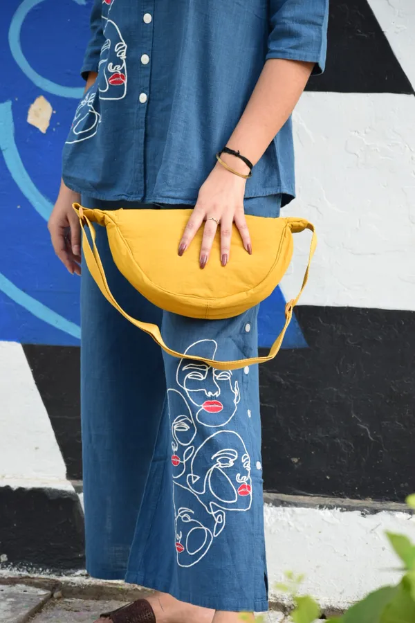 Yellow_Leather_Halfmoon_Shoulder_Bag_For_Women