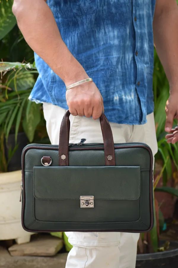 Green_Leather_Laptop_Bag_For_Women