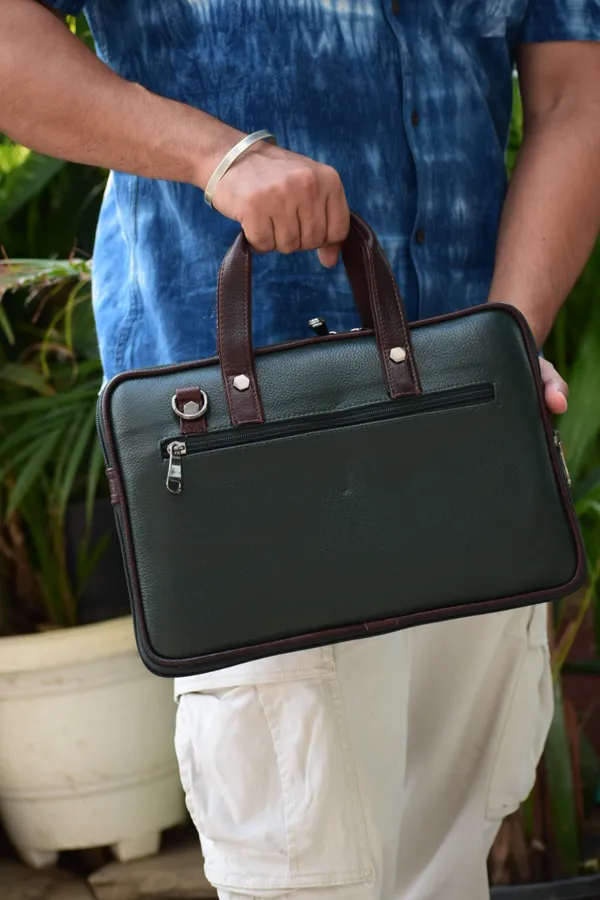 Green_Leather_Laptop_Bag_For_Women