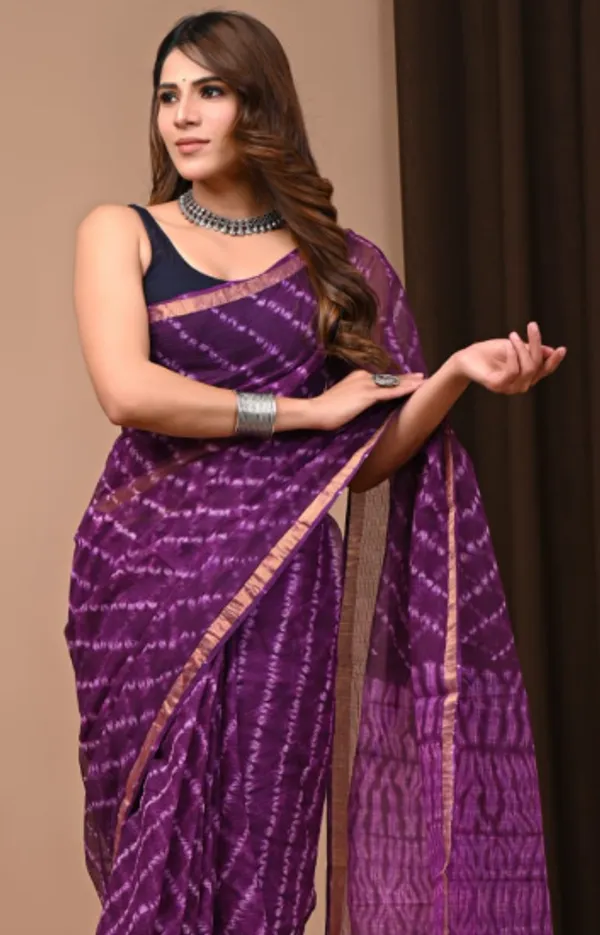 Purple_Soft_Kota_doriya_Bagru_Print_Sarees_For_Women