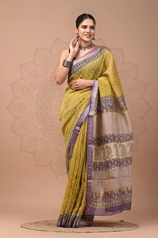 Yellow_Soft_Maheshwari_Silk_Ajkakh_PrintWomen