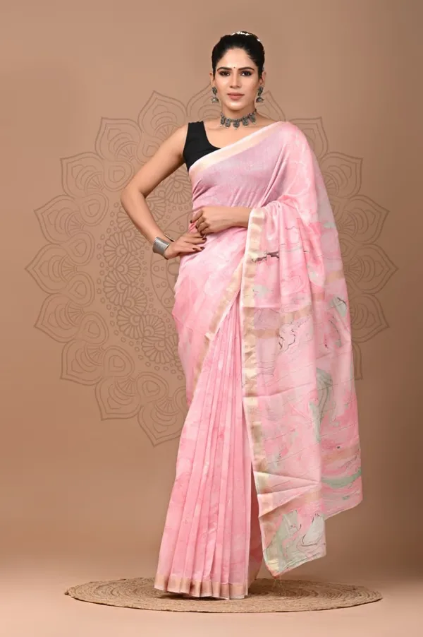 Pink_Soft_Maheshwari_Silk_Hand_Block_Print_Women