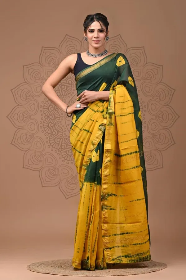 Yellow_Soft_Maheshwari_Silk_Hand_Block_Print_Women