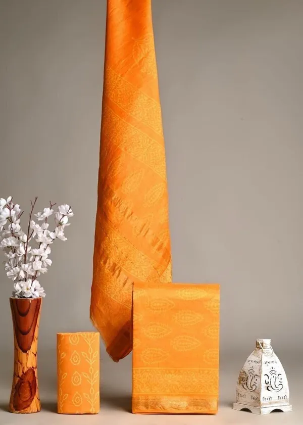 Yellow_Silk_Blend_Hand_Stitched_Work_Unstitched_Suit_for_Women