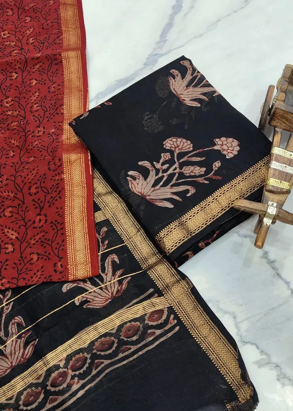 Black_Silk_Blend_Shibori_Print_Unstitched_Suit_for_Women