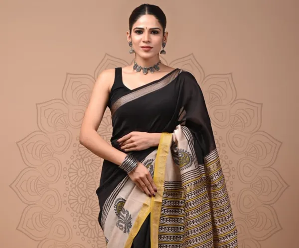 Black_Soft_Maheshwari_Silk_Ajkakh_Print_For_Women