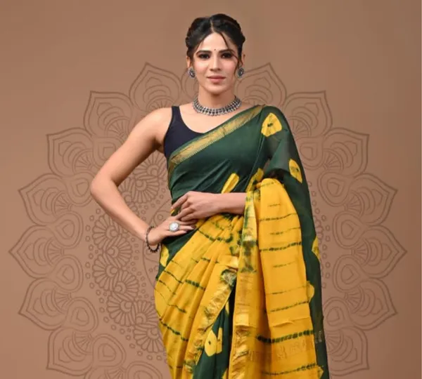 Yellow_Soft_Maheshwari_Silk_Hand_Block_Print_Women