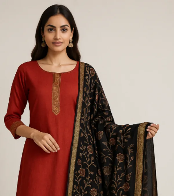 Black_Silk_Blend_Shibori_Print_Unstitched_Suit_for_Women