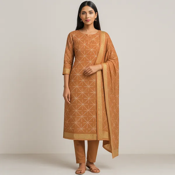 Offwhite_Silk_Blend_Shibori_Print_Suit_for_Women