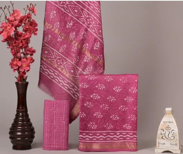 Pink_Silk_Blend_Ajrakh_Print_Unstitched_Suit_for_Women
