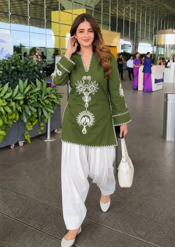Green_Cotton_Kurta_with_Farshi_Salwar_Cord_Set