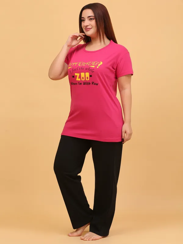 WOMEN_SHORT_TSHIRT_ZOO(RANI)_LOWER(BLACK)
