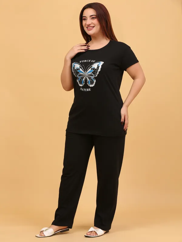 WOMEN_SHORT_TSHIRT_FORCE_(BLACK)_LOWER(BLACK)