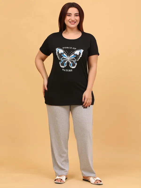 WOMEN_SHORT_TSHIRT_FORCE_(BLACK)_LOWER(GREY)