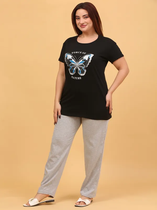 WOMEN_SHORT_TSHIRT_FORCE_(BLACK)_LOWER(GREY)