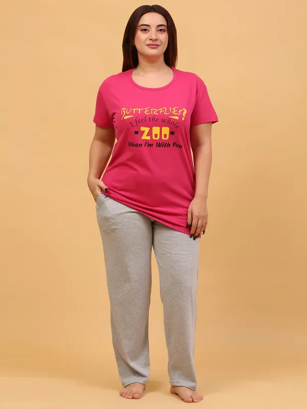 WOMEN_SHORT_TSHIRT_ZOO(RANI)_LOWER(GREY)