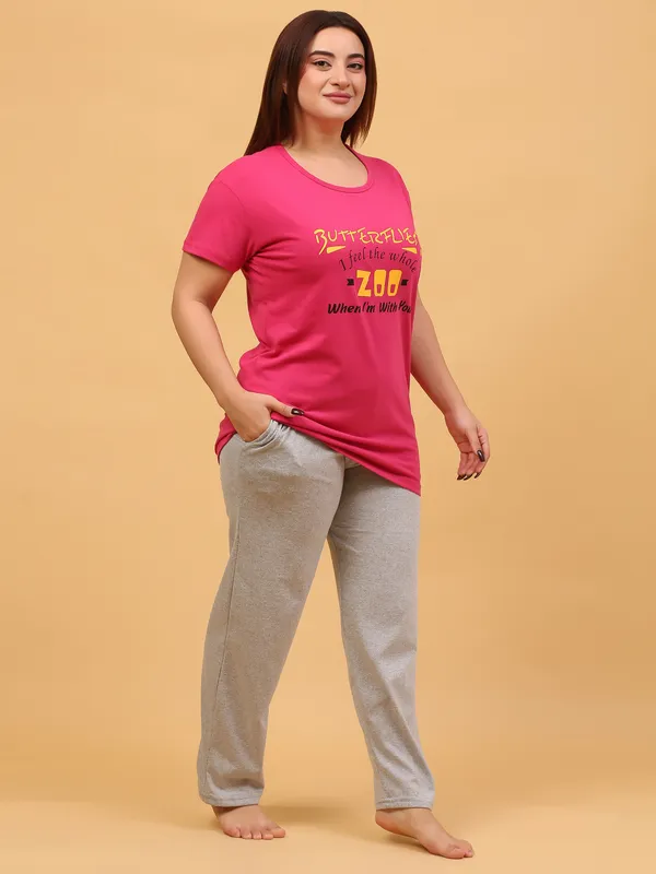 WOMEN_SHORT_TSHIRT_ZOO(RANI)_LOWER(GREY)