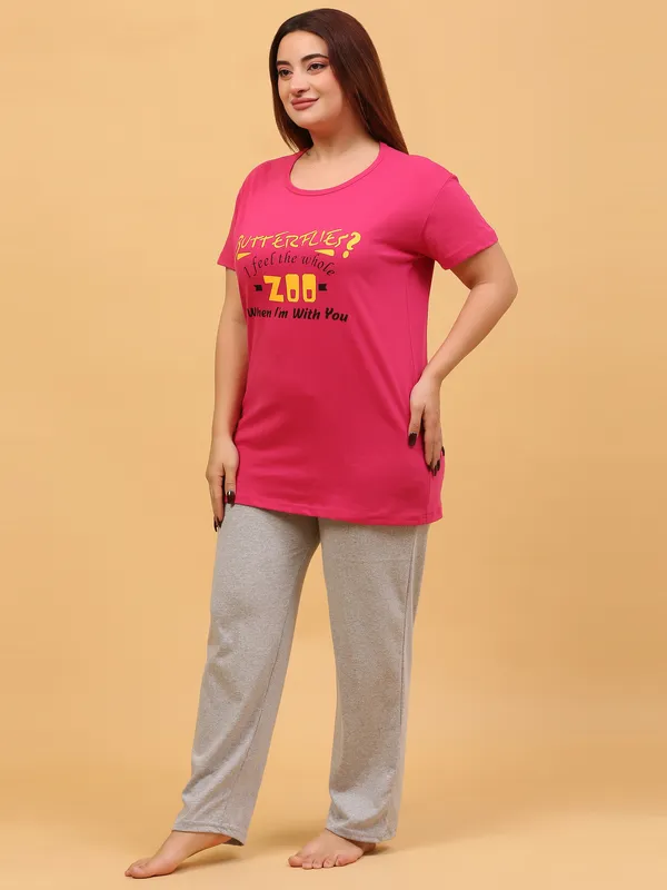 WOMEN_SHORT_TSHIRT_ZOO(RANI)_LOWER(GREY)