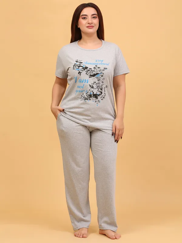 WOMEN_SHORT_TSHIRT_I_AM_NOT_YOURS_(GREY)_LOWER(GREY)