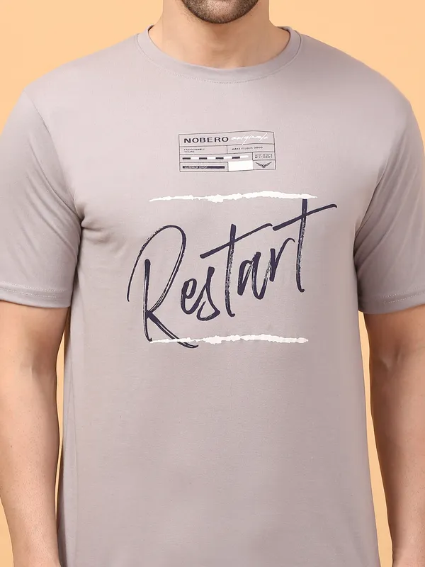 MEN_ROUNDNECK_HALF_RESTART_GREY_LOWER(BLACK)