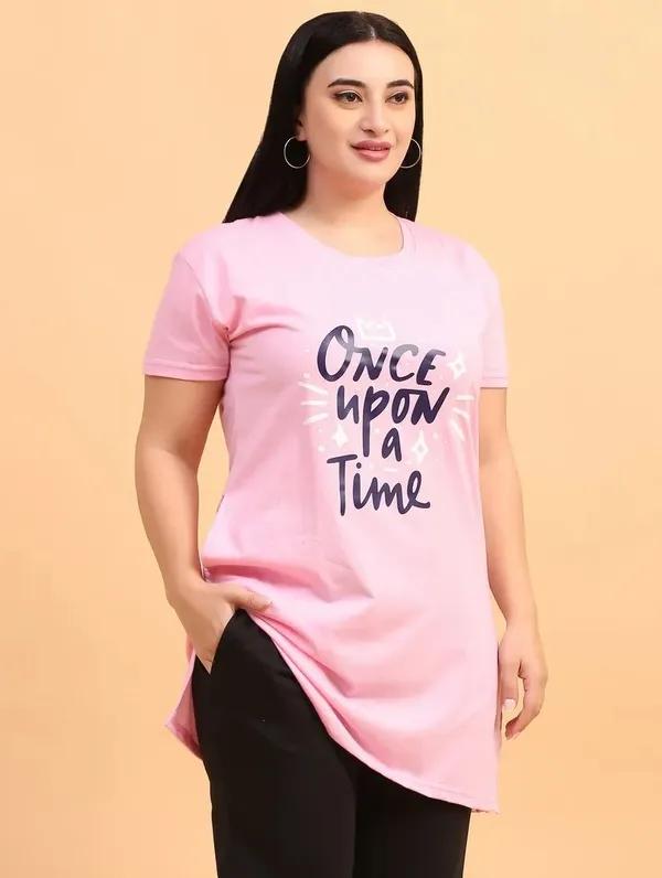 WOMEN_LONG_TSHIRT_ONCE_UPON(LIGHT_PINK)