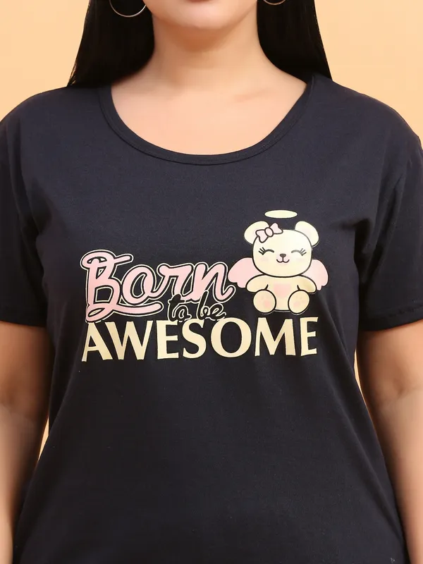 WOMEN_LONG_TSHIRT_BORN(BLACK)