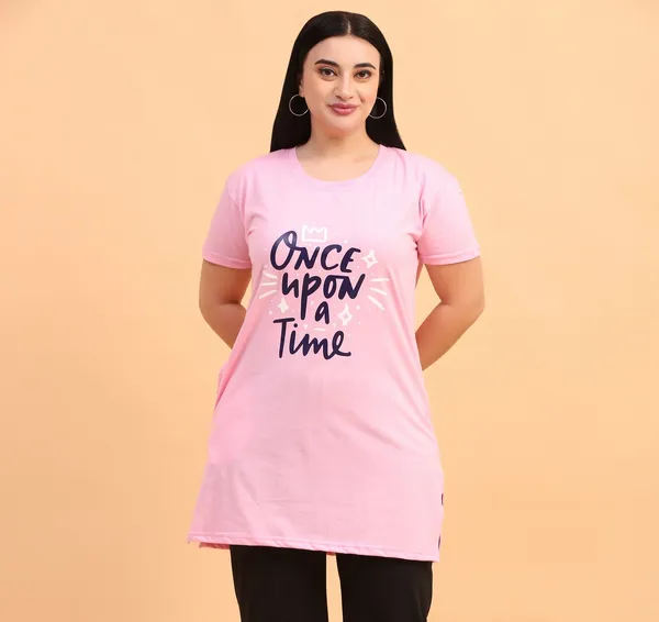 WOMEN_LONG_TSHIRT_ONCE_UPON(LIGHT_PINK)