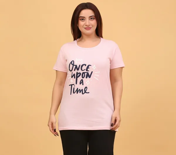 WOMEN_SHORT_TSHIRT_ONCE_UPON(LIGHT_PINK)