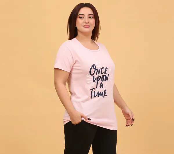 WOMEN_SHORT_TSHIRT_ONCE_UPON(LIGHT_PINK)