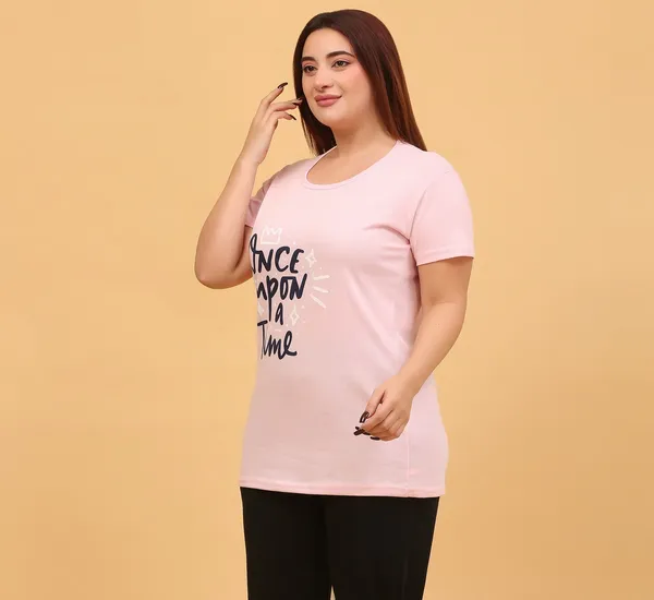 WOMEN_SHORT_TSHIRT_ONCE_UPON(LIGHT_PINK)