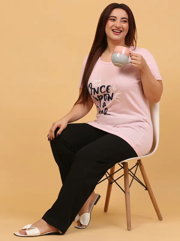 WOMEN_SHORT_TSHIRT_ONCE_UPON(LIGHT_PINK)