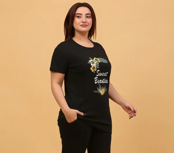 WOMEN_SHORT_TSHIRT_SWEET_(BLACK)