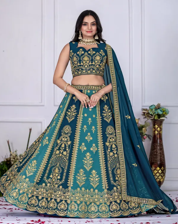 Blue_Fox_Georgette_Lehenga_For_Women