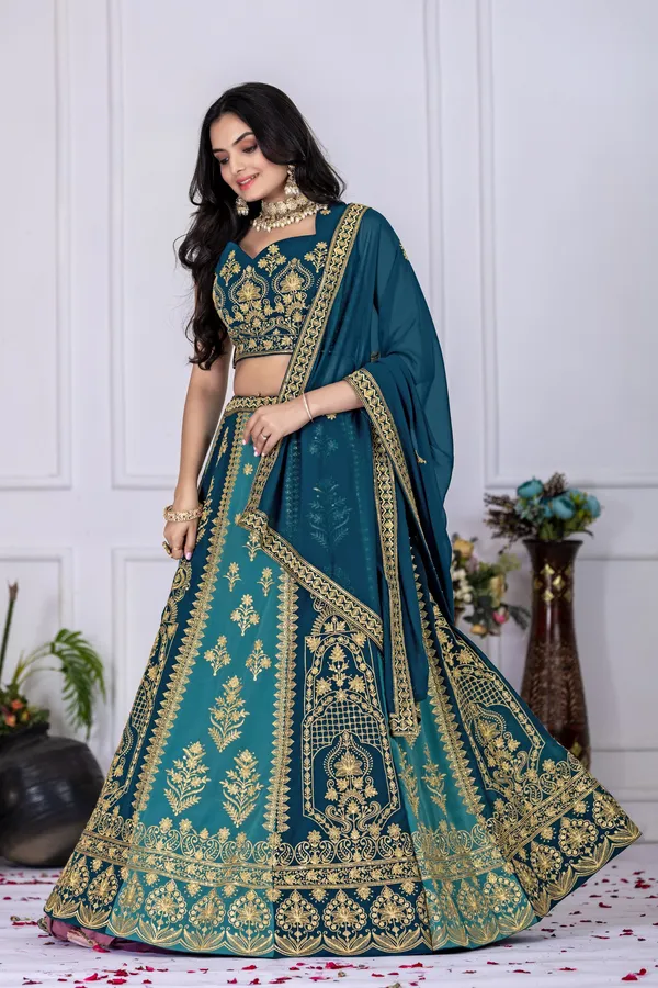 Blue_Fox_Georgette_Lehenga_For_Women
