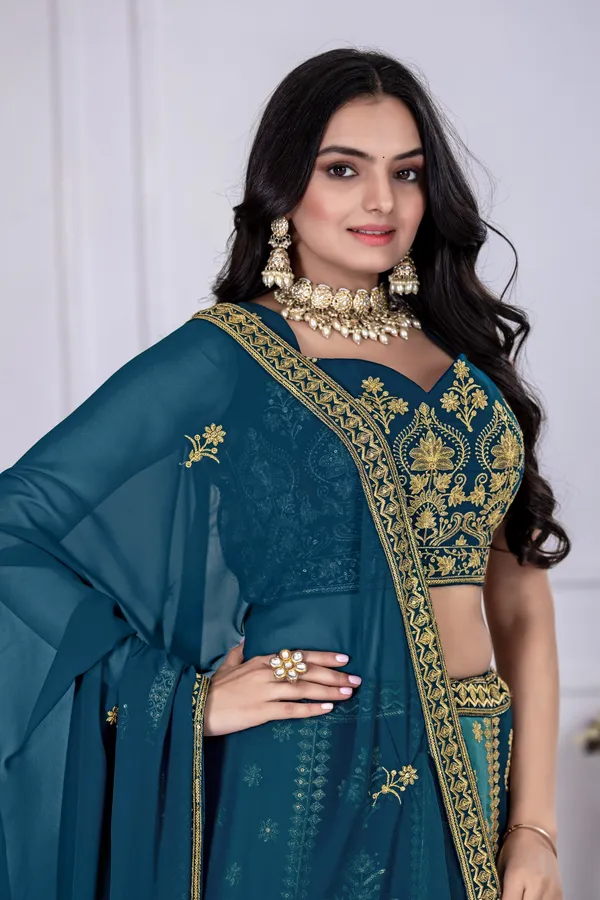 Blue_Fox_Georgette_Lehenga_For_Women