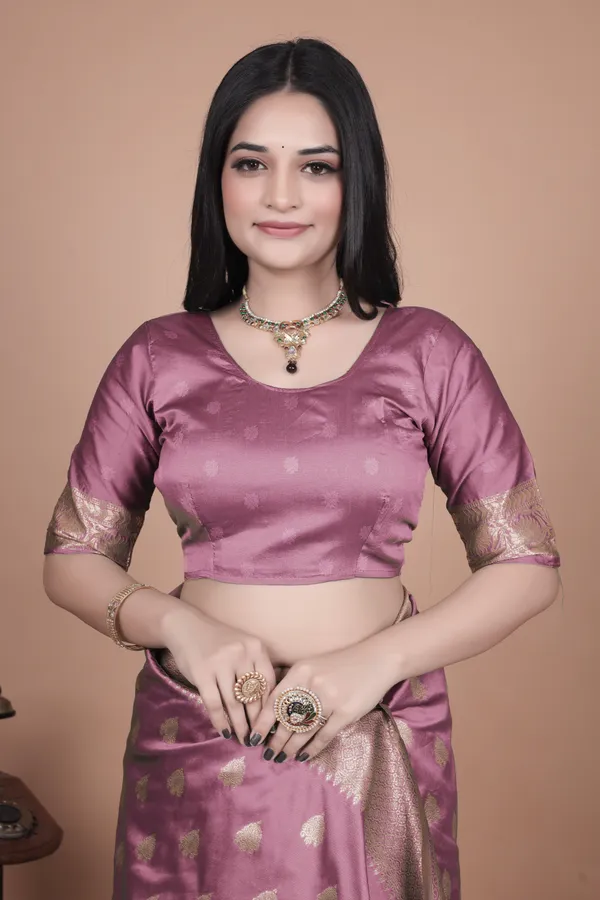 Mauve_Purple_Banarasi_Silk_Saree_With_Gold_Zari_Peacock_Work__For_Women