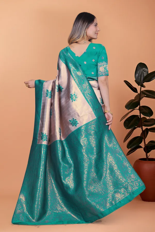 Green_Glow_Banarasi_Silk_Saree_For_Women