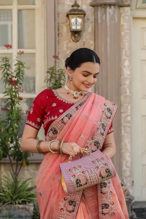 Pink_Silk_HEAVY_EMBROIDER_WORK_SAREE_WITH_UNSTITCHED_BLOUSE_For_Women