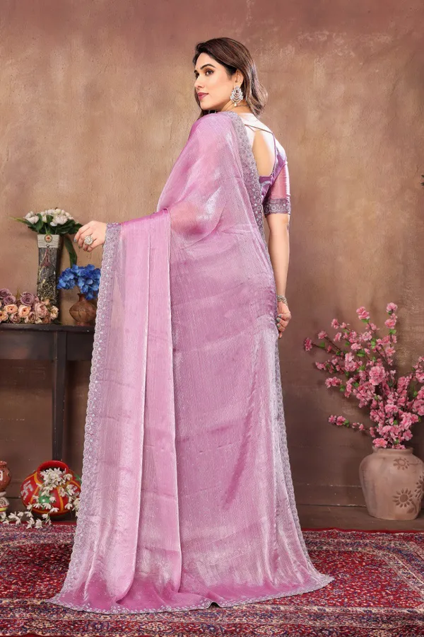 Pink_Net_Silk_Fabric_Latest_Saree_Collection_For_Women