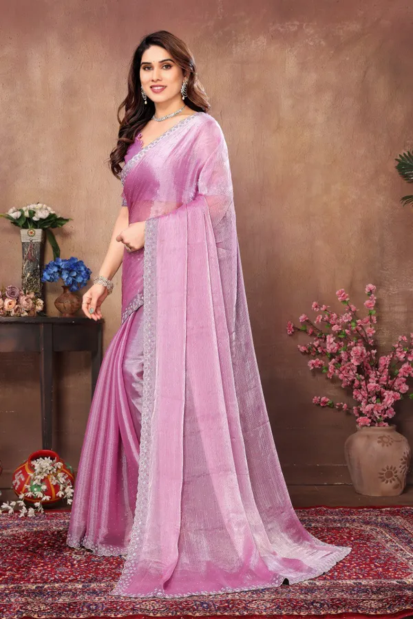 Pink_Net_Silk_Fabric_Latest_Saree_Collection_For_Women