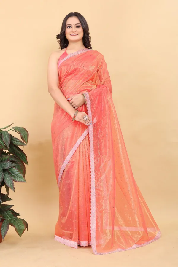 Orange_Net_Silk_Fabric_Latest_Saree_Collection_For_Women