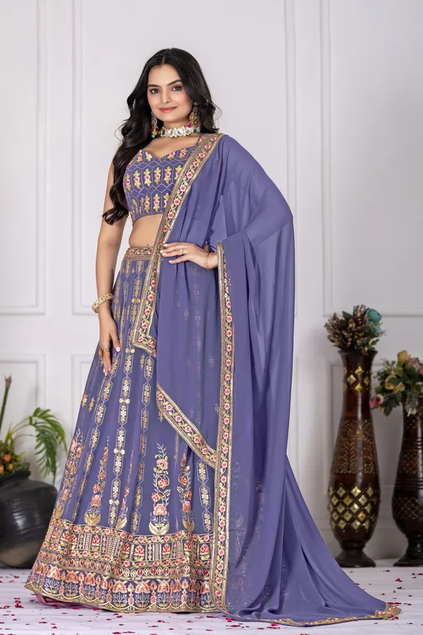 Lavender_Fox_Georgette_Lehenga_For_Women