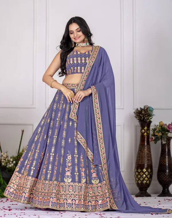 Lavender_Fox_Georgette_Lehenga_For_Women