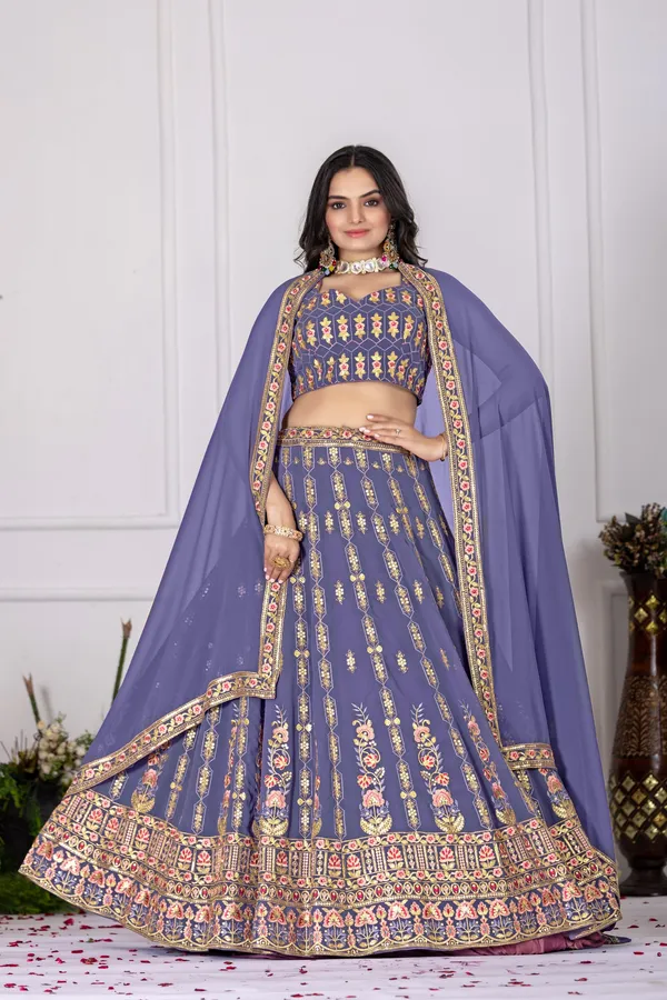 Lavender_Fox_Georgette_Lehenga_For_Women