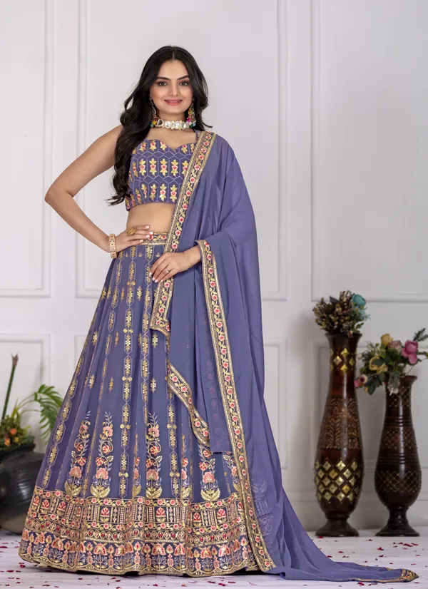 Lavender_Fox_Georgette_Lehenga_For_Women