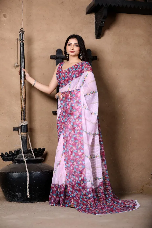 Pink_Linen_Urban_Blossom_Modern_Saree_with_Digital_Floral_Design_For_Women