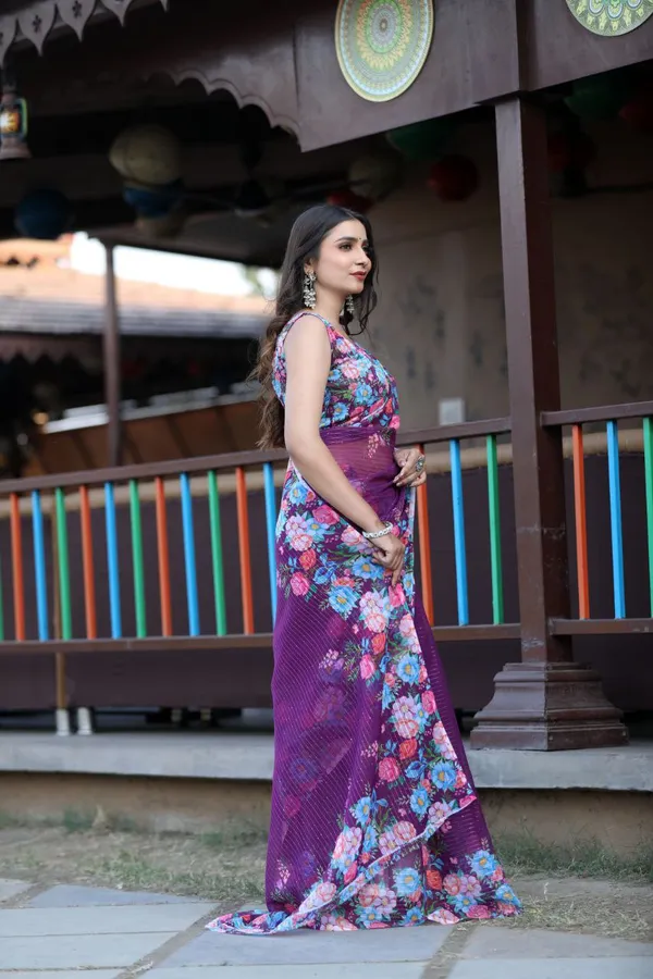Purple_Linen_Urban_Blossom_Modern_Saree_with_Digital_Floral_Design_For_Women